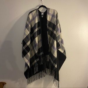 J Crew Reversible Blanket Poncho